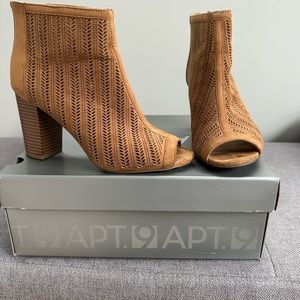 Perfect tan booties in great condition!